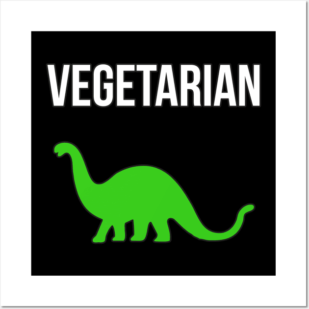 Vegetarian Dinosaur Wall Art by charlescheshire